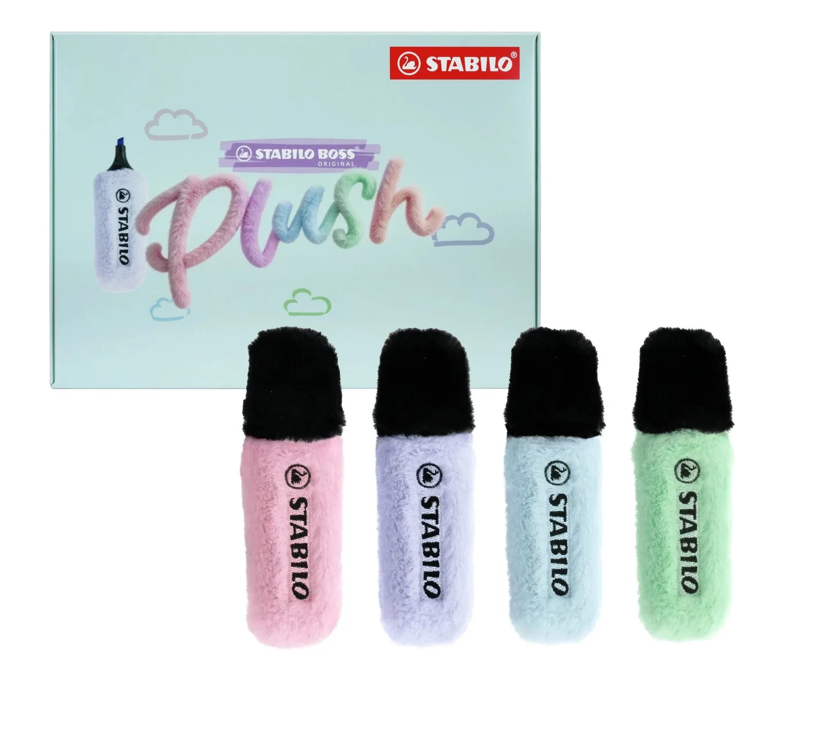 STABILO BOSS ORIGINAL PLUSH Pastel dörtlü hediye kutusu