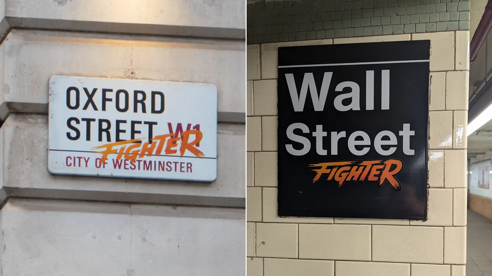 Oxford Street ve Wall Street tabelalarına eklenen Fighter yazısı
