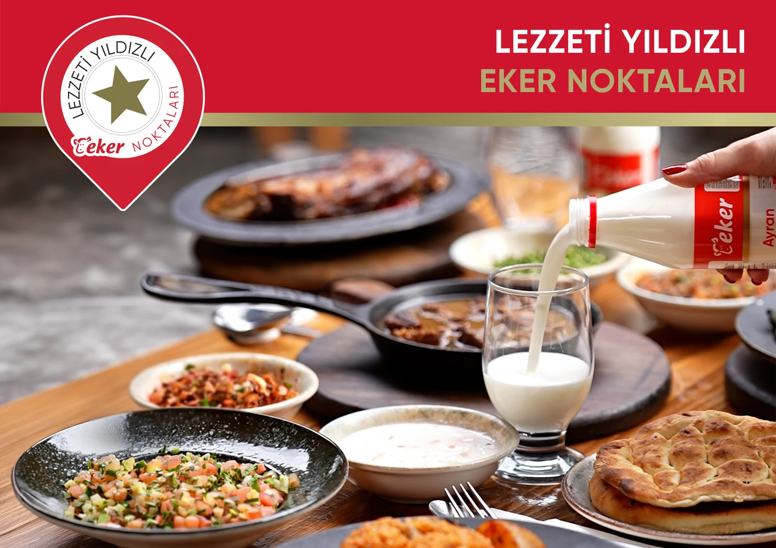 Lezzeti Yıldızlı Eker Noktaları dijital platformunun restoran haritası